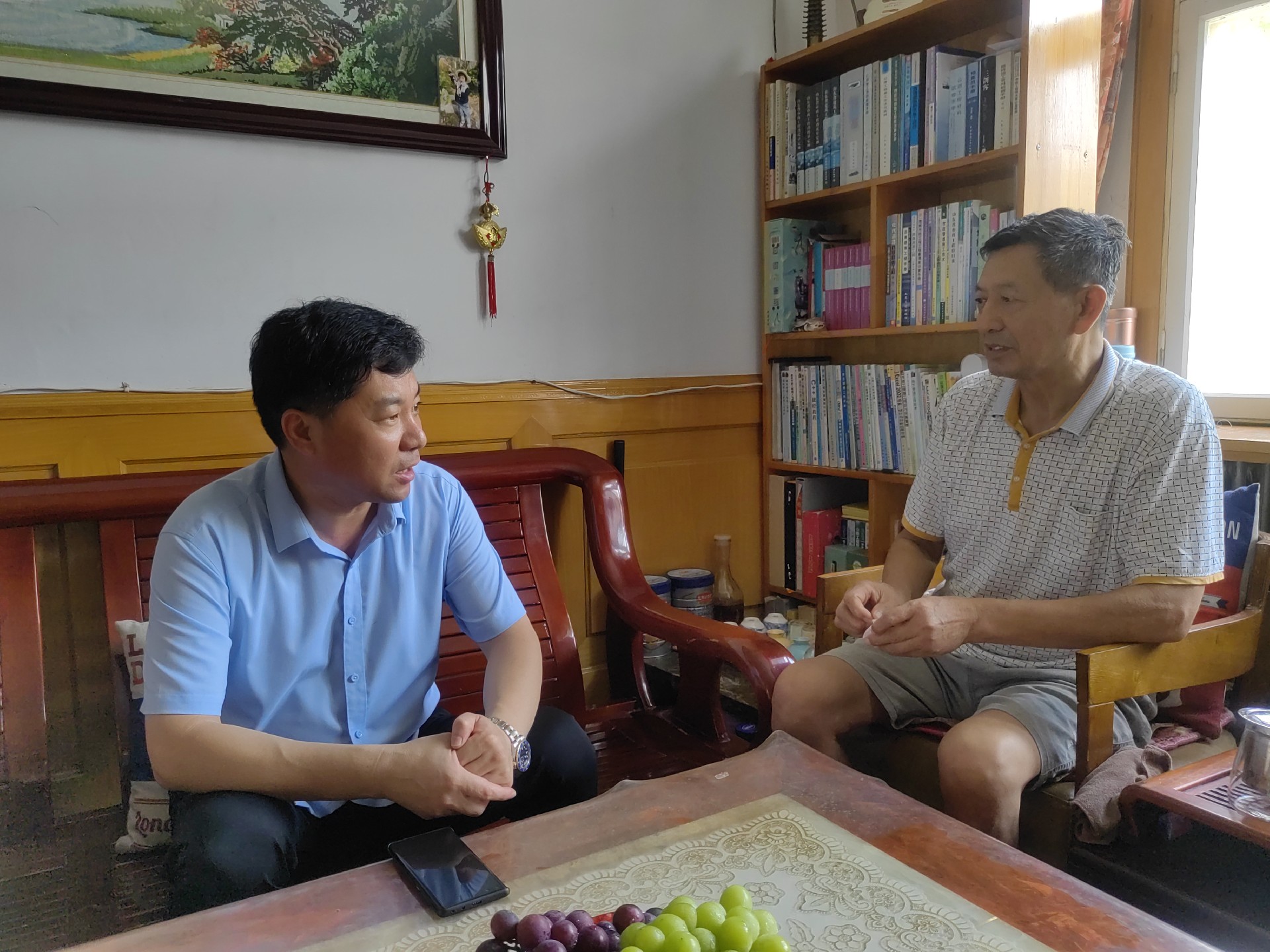 人间重晚晴，致敬老战士—后田社区“八一”走访慰问活动