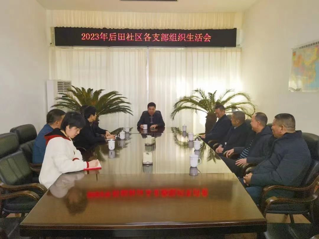 城阳街道后田社区各党小组组织生活会